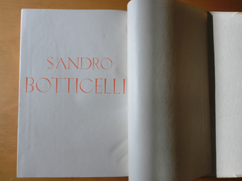 『サンドロ・ボッティチェルリ』扉 『サンドロ・ボッティチェルリ』扉