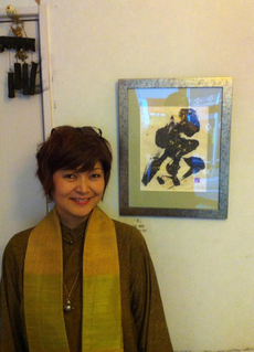 小原蘭禅氏と作品 小原蘭禅氏と作品